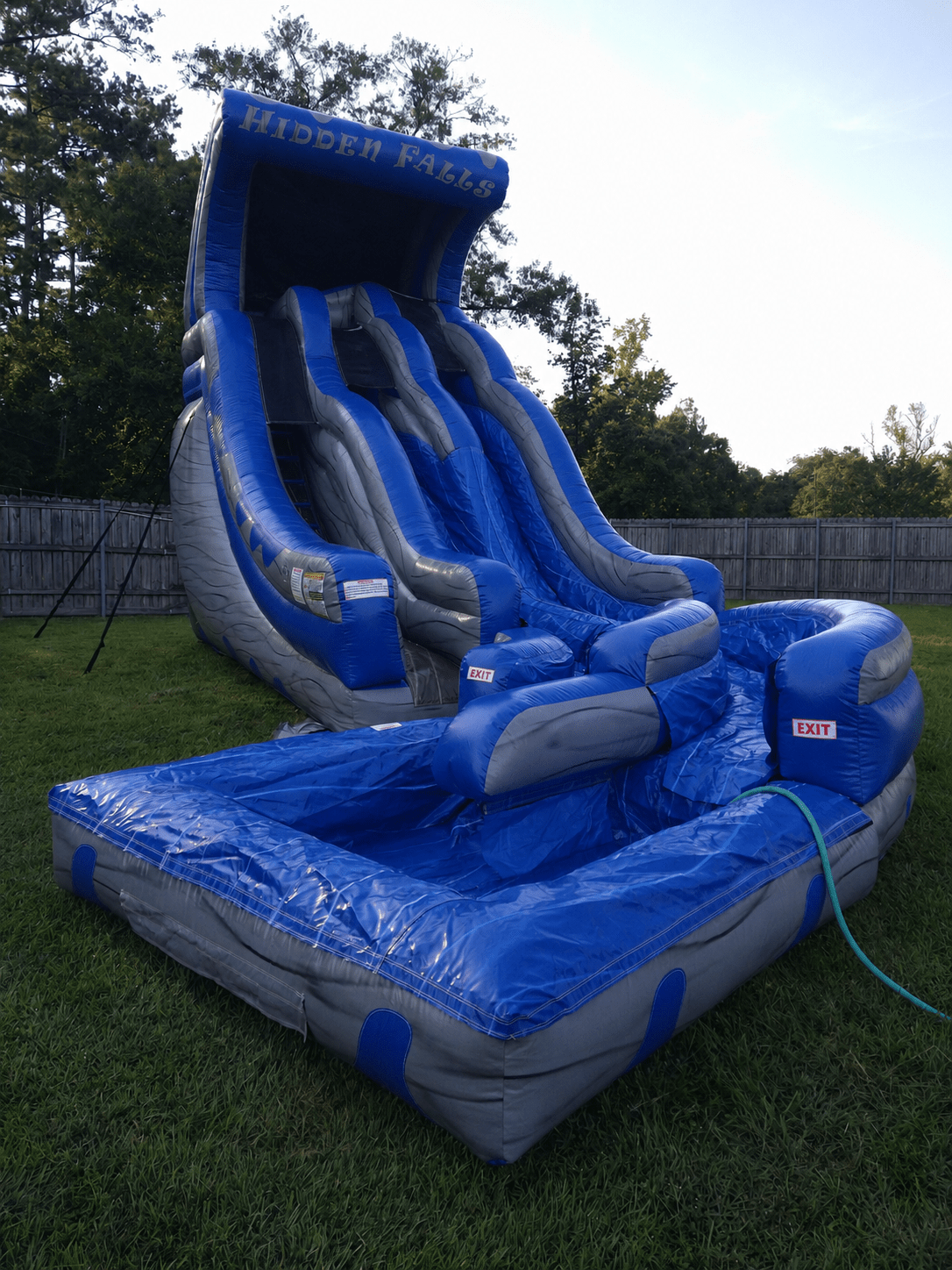 20ft Hidden Falls Water Slide w Curve